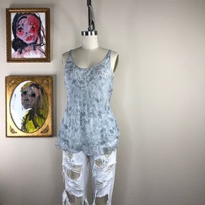 Armani Collezioni Silk Biased 90's Abstract Blouse